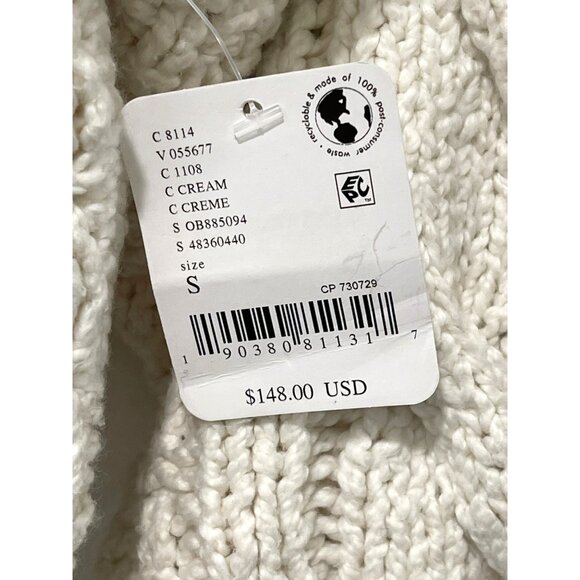 New Free People Bonfire Cropped Cardigan Size Small Knit Cotton - Picture 7 of 10